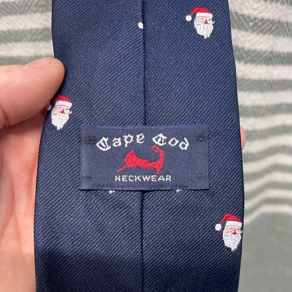 Cape Cod Vintage Blue Santa Clause Tie - Picture 3 of 3